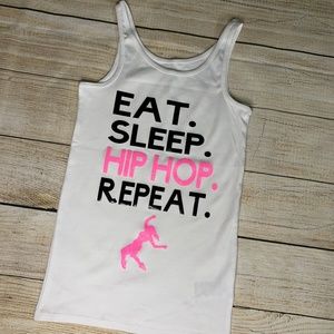 Eat Sleep Hip Hop Repeat Kids Graphic Shirt